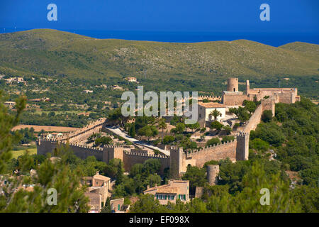 Capdepera, Castello, isola di Mallorca, Maiorca, isole Baleari, Spagna, Europa. Foto Stock