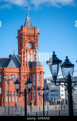 Pier House per la Baia di Cardiff Cardiff Galles Wales Foto Stock