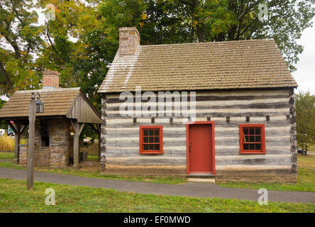 Museo di Mercer log house Doylestown PA Foto Stock