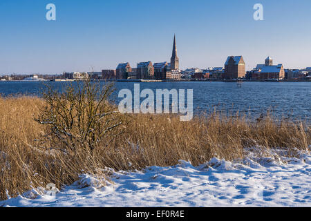 Rostock (Germania) nel periodo invernale. Foto Stock