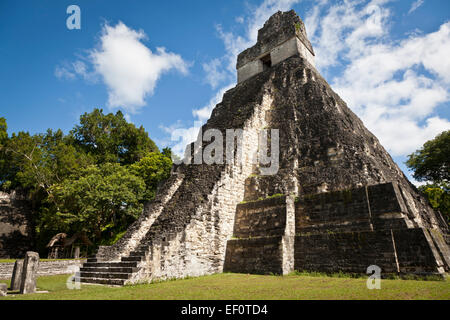 Tempio che io a Tikal in Guatemala Foto Stock