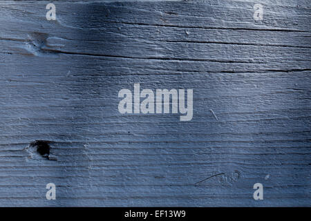 Asse di legno dipinte di blu texture Foto Stock