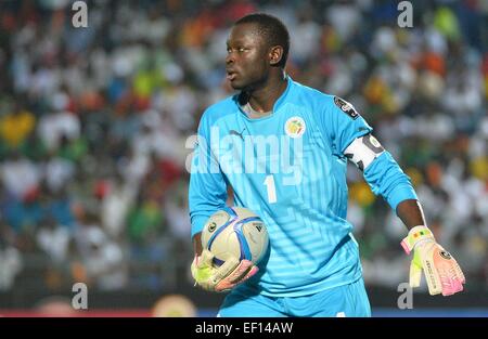 Equitorial Guinea. 23 gen 2015. Coppa d'Africa delle nazioni di calcio. Sud Africa contro il Senegal. Bouna Coundoul (SEN) © Azione Sport Plus/Alamy Live News Foto Stock