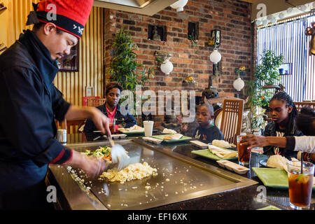 Orlando Florida, International Drive, Oishi Japanese Hibachi & Sushi, ristorante ristoranti, ristoranti, ristoranti, ristoranti, ristoranti, ristoranti, ristoranti, ristoranti, bar, bistrot, interni, Asi Foto Stock