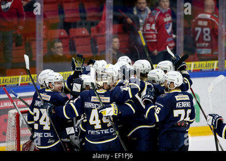 Stati Uniti d'America. 23 gen 2015. Piv 23.1.2015 Kello 20.46.27.FINLANDIA, Helsinki, Liiga.HIFK vs Blues. @Petteri Paalasmaa .Tutto Premere © csm/Alamy Live News Foto Stock