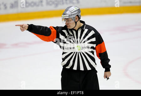 Stati Uniti d'America. 23 gen 2015. Piv 23.1.2015 Kello 20.34.52.FINLANDIA, Helsinki, Liiga.HIFK vs Blues.Timo Favorin. @Petteri Paalasmaa .Tutto Premere © csm/Alamy Live News Foto Stock