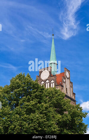 Town Gate a Rostock (Germania) Foto Stock