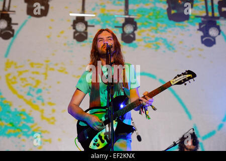 BENICASSIM, Spagna - 18 Luglio: Tame Impala (rock psichedelico band, progetto di Kevin Parker) a FIB Festival. Foto Stock