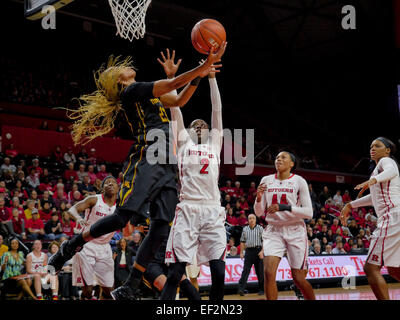 Piscataway, New Jersey, USA. 25 gennaio, 2015. Minnesota avanti, SHAE KELLEY (23), comanda al cestello contro Rutgers in un gioco al Rutgers Athletic Center di Piscataway, New Jersey. © Joel Plummer/ZUMA filo/Alamy Live News Foto Stock