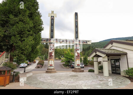 A nord-ovest di espressioni nativo galleria d'arte di una s'klallam tribe - Jamestown, Sequim, Washington Foto Stock