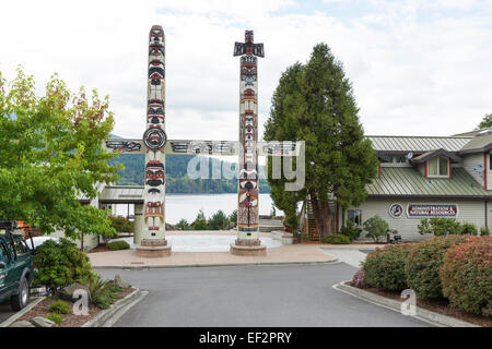 A nord-ovest di espressioni nativo galleria d'arte di una s'klallam tribe - Jamestown, Sequim, Washington Foto Stock