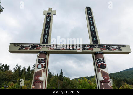 A nord-ovest di espressioni nativo galleria d'arte di una s'klallam tribe - Jamestown, Sequim, Washington Foto Stock