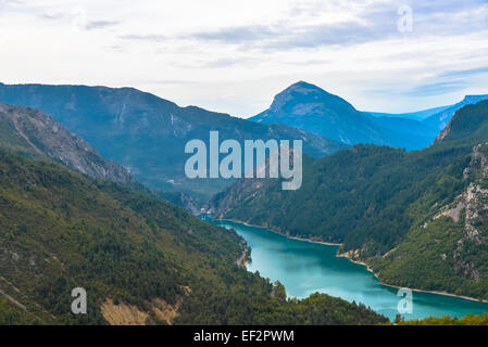 Vista in Gorges de Verdon fiume in alta Provenza in Francia Foto Stock