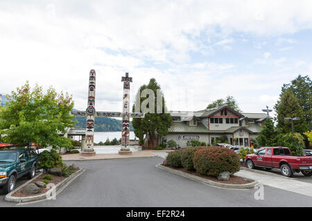 A nord-ovest di espressioni nativo galleria d'arte di una s'klallam tribe - Jamestown, Sequim, Washington Foto Stock