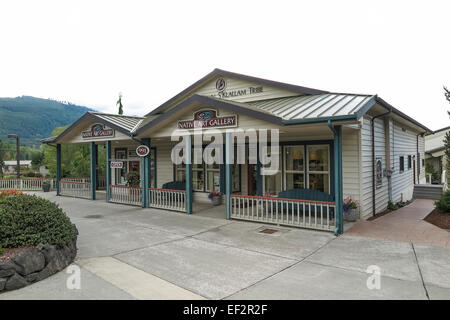 A nord-ovest di espressioni nativo galleria d'arte di una s'klallam tribe - Jamestown, Sequim, Washington Foto Stock