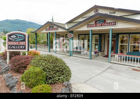 A nord-ovest di espressioni nativo galleria d'arte di una s'klallam tribe - Jamestown, Sequim, Washington Foto Stock