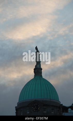 Cupola della casa doganale Dublino Irlanda Foto Stock