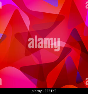 Nuovo astratto, sfondo geometrico con stelle rosse pattern. vector graphic design Foto Stock