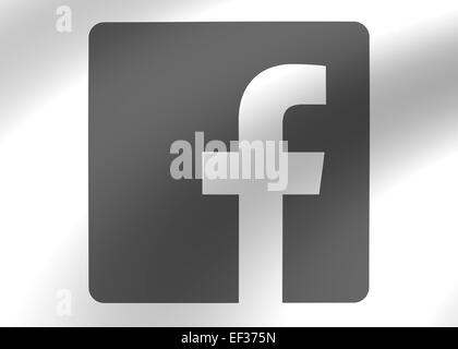 Logo di facebook icona simbolo emblema Foto Stock