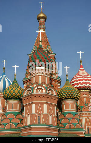 San Basilio sulla Piazza Rossa di Mosca, Russia Foto Stock