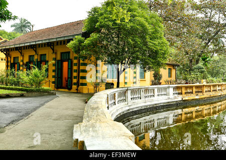 Di Ho Chi Minh in stile francese, casa Palazzo Presidenziale composto, Hanoi, Vietnam Foto Stock