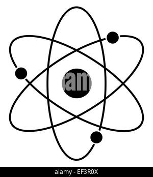Icona dell'atomo Foto Stock