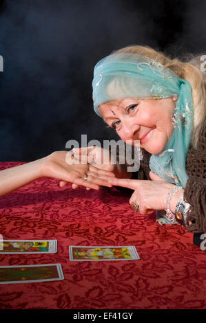 Lettore di Palma Foto Stock