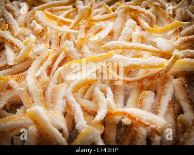 Arancia candita noto come Arancini nella regione del Mediterraneo. Foto Stock