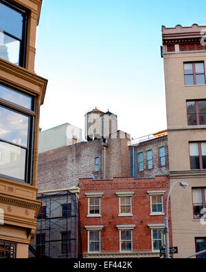 Vari edifici storici in Manhattan, New York, NY, STATI UNITI D'AMERICA. Foto Stock