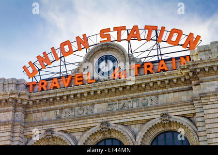 La Union Station nel centro di Denver, Colorado Foto Stock