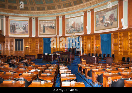 La Camera dei Rappresentanti, Massachusetts State House, Beacon Street, Boston, Massachusetts, STATI UNITI D'AMERICA Foto Stock
