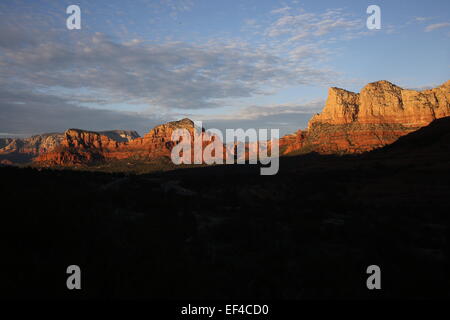 Shiprock al tramonto. a Sedona in Arizona, foto di jen lombardo Foto Stock