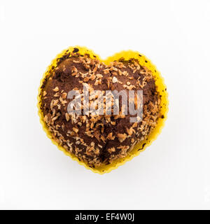 Dolce Cuore di muffin di forma in stampo in silicone Foto Stock