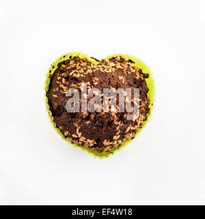 Dolce Cuore di muffin di forma in stampo in silicone Foto Stock