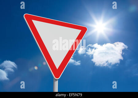 Immagine composita del triangolo di pericolo Foto Stock