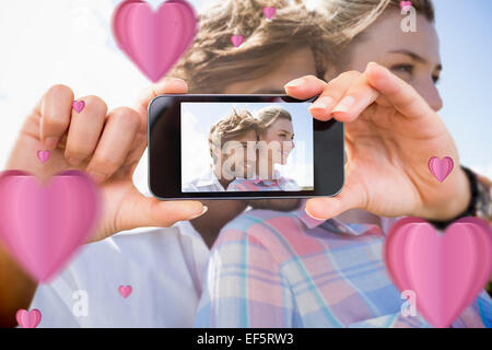 Immagine composita della coppia di san valentino Foto Stock