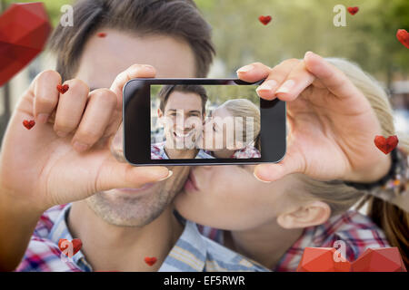 Immagine composita della coppia di san valentino Foto Stock