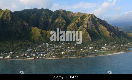 Kaaawa, Costa Sopravento, Oahu, Hawaii Foto Stock