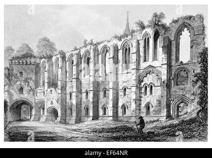 1852 Dunfermline Abbey Chiesa di Scozia Parrocchia Fife refettorio Foto Stock
