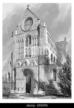 1852 Jedburgh rovinato Abbazia Agostiniana nella zona di confine Foto Stock