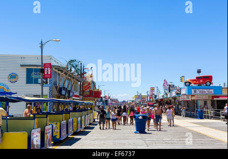 La passerella in Nord Wildwood, Cape May County, New Jersey, STATI UNITI D'AMERICA Foto Stock