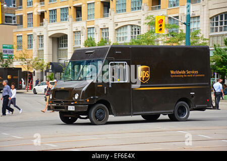 Camion dell'UPS Foto Stock