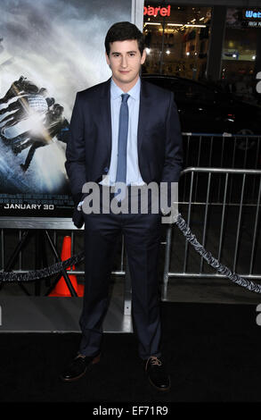 Los Angeles, California, USA. 27 gennaio, 2015. Sam Lerner frequentando il Los Angeles Premiere di '' Progetto almanacco'" tenutasi presso la leva TCL Chinese Theatre in Hollywood, la California il 27 gennaio 2015. 2015 Credit: D. lunga/Globe foto/ZUMA filo/Alamy Live News Foto Stock