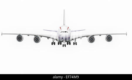 A 380 aerei per il trasporto di passeggeri, jumbo jet, illustrazione Foto Stock
