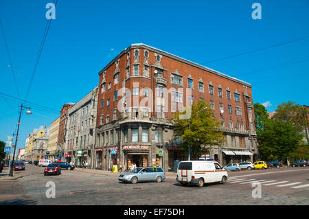 Prospekt Lenina, Main Street, Vyborg, Carelia, Russia, Europa Foto Stock