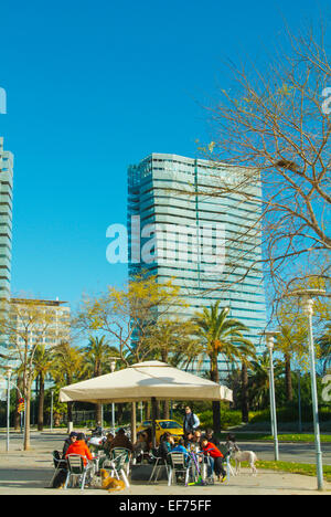 Quartiere Poblenou, Barcellona, Spagna Foto Stock