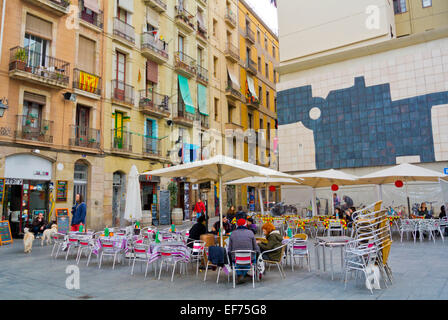 El quartiere di Raval, Barcellona, Spagna Foto Stock