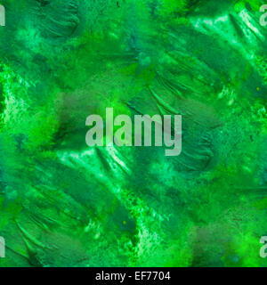 Verde macro seamless texture di sfondo di acquarelli Foto Stock