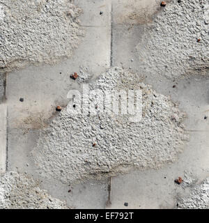 La pavimentazione in pietra della strada seamless texture di sfondo di pietra Foto Stock