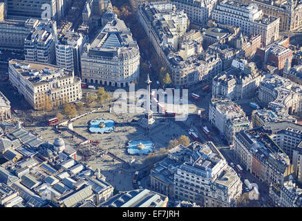 Trafalgar Square Londra, Regno Unito Foto Stock